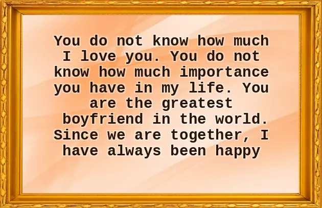 Greetings To Boyfriend