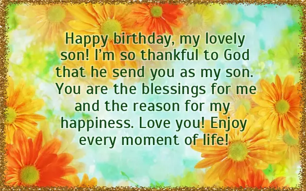 Happy Birthday Quotes For Son From Parents Happy Birthday Quotes For Son From Parents