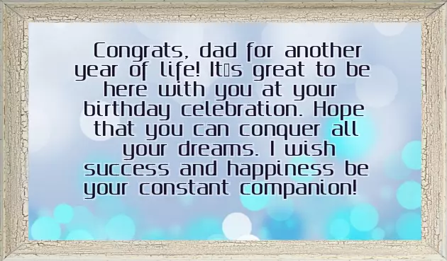 A Birthday Wish For Father A Birthday Wish For Father