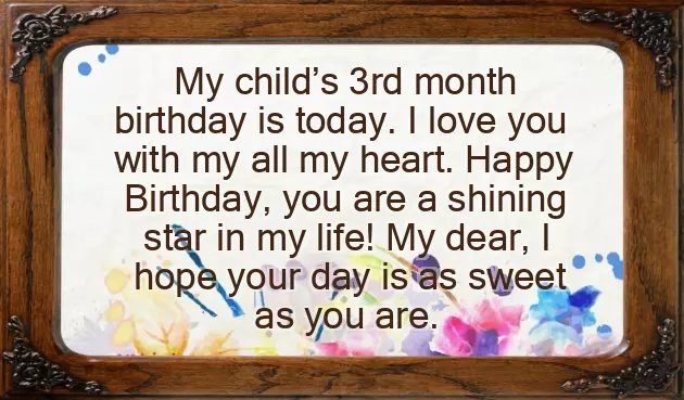 Happy Birthday Wish For 3 Year Old Boy