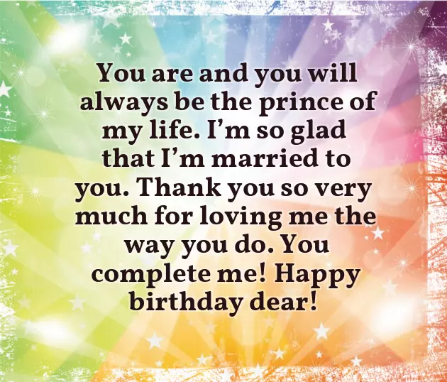 Greetings Birthday For My Husband