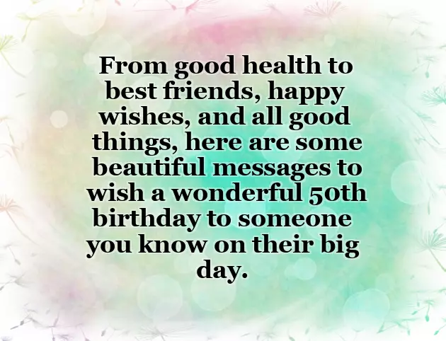 Humorous 50Th Birthday Wishes