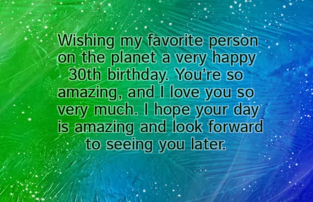 Birthday 30Th Wishes Birthday 30Th Wishes