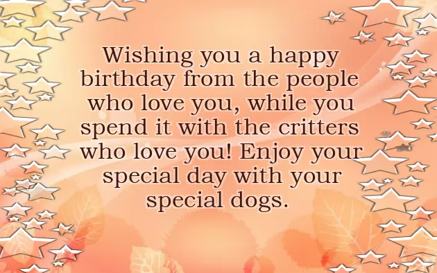 Birthday Wishes From The Dog