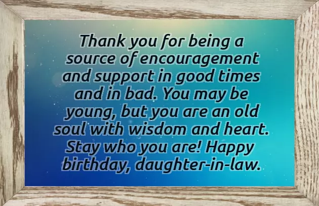 Happy Birthday To A Wonderful Daughter In Law