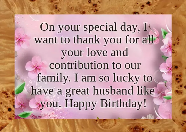 Birthday Wishes To Husband From Wife And Son Birthday Wishes To Husband From Wife And Son