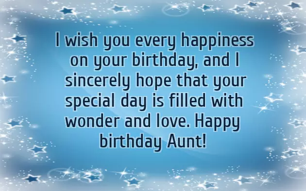 Happy Birthday Auntie Love You