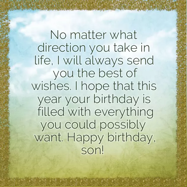Happy Birthday Wishes My Dear Son