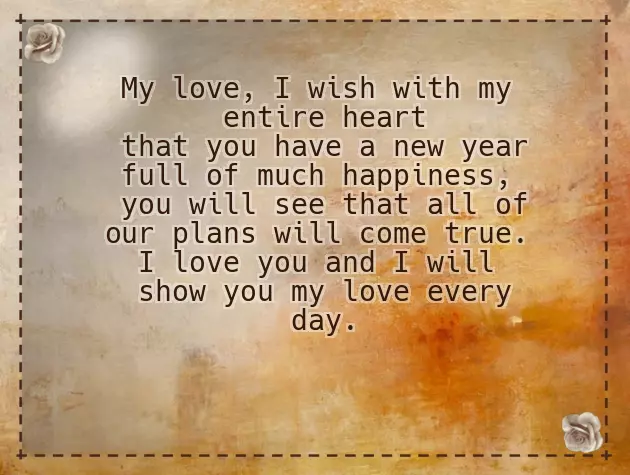 Happy New Year Greetings For Boyfriend