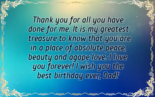 Birthday Message For Father In Heaven Birthday Message For Father In Heaven