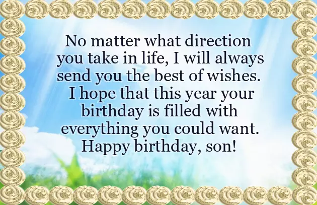 Birthday Quotes For Your Son