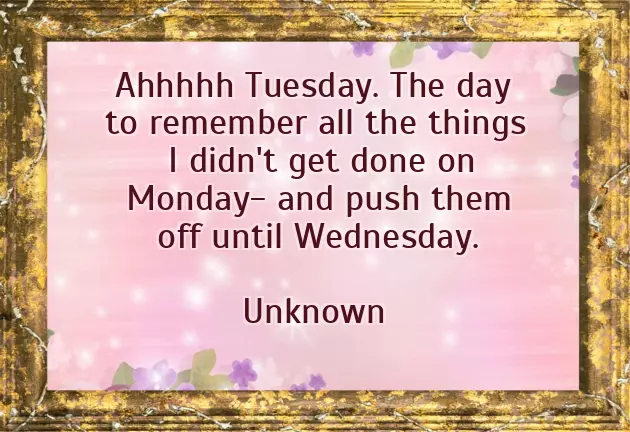 Message For Tuesday Message For Tuesday