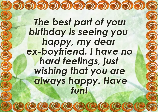 Memory Birthday Wishes For Ex Boyfriend
