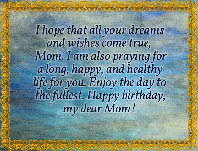 Bday Greetings For Mother