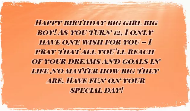 Birthday Wishes For 12 Year Old Niece