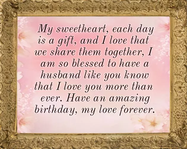 Birthday Wishes In Advance For Husband