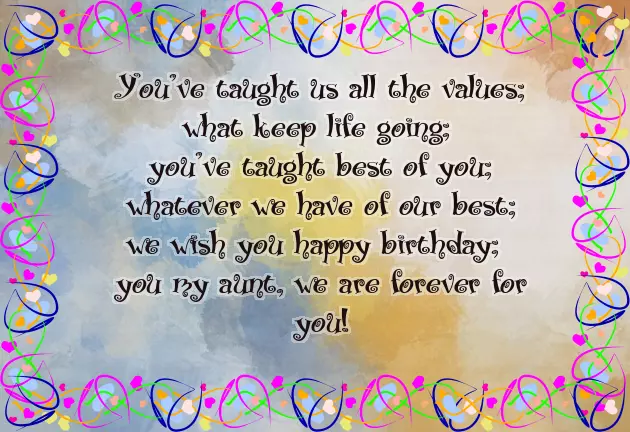 Birthday Sms For Aunty Birthday Sms For Aunty