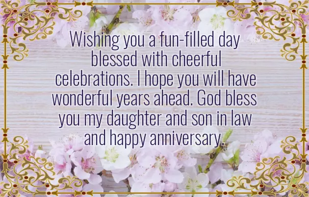 Wedding Anniversary Wishes To My Daughter And Son In Law Wedding Anniversary Wishes To My Daughter And Son In Law
