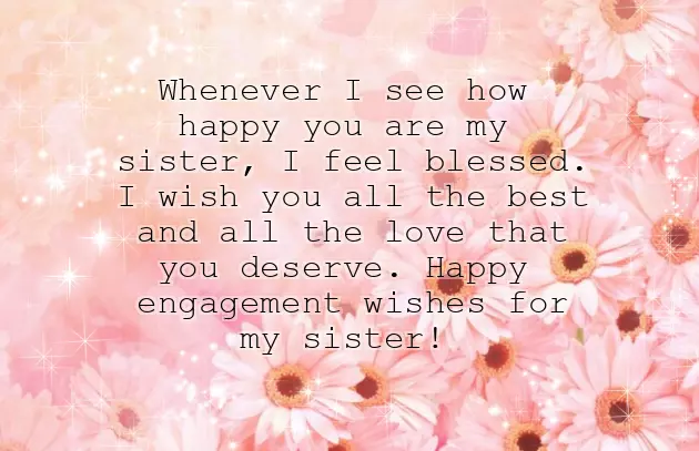 Congratulations Sister For Engagement