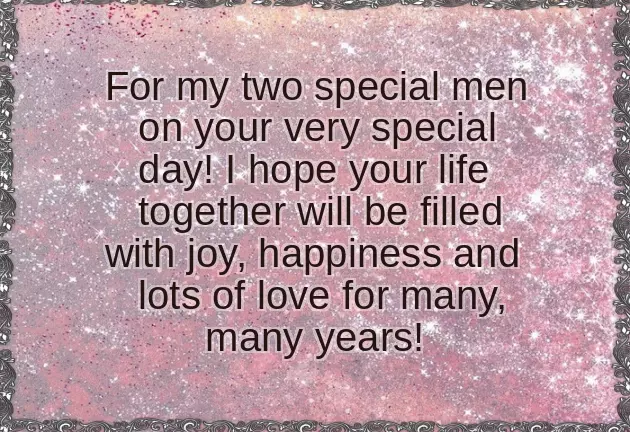 Wedding Wishes For Gay Couple