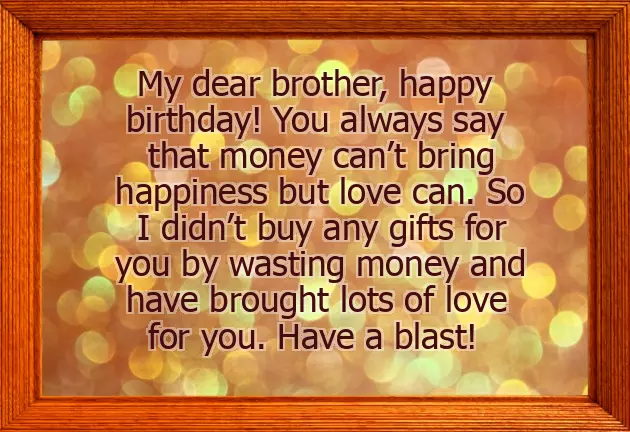 Birthday Wishes From Sister To Younger Brother