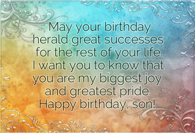 Quotes For Son Birthday Wishes