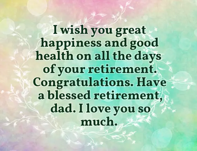 Retirement Congratulations Note