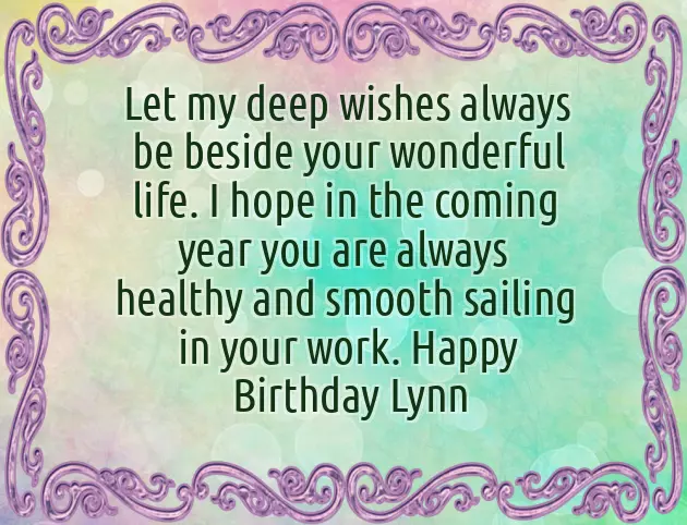 Happy Birthday Lynn Happy Birthday Lynn