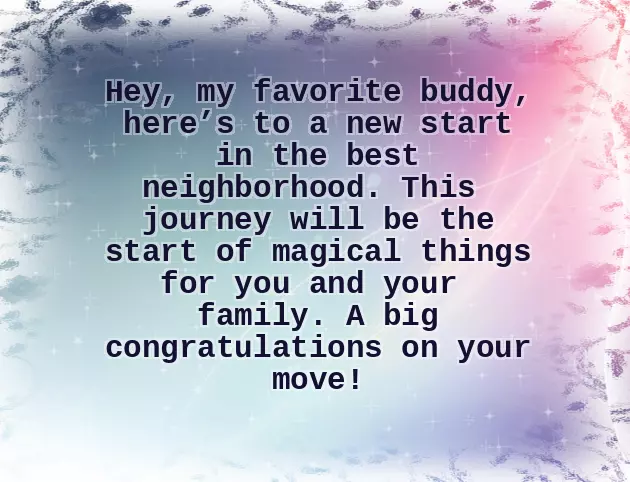 Congratulations On Your First House