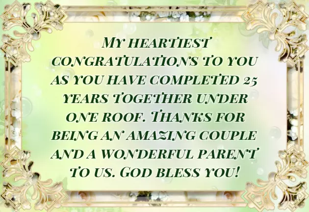 Anniversary Wishes To Friends Parents