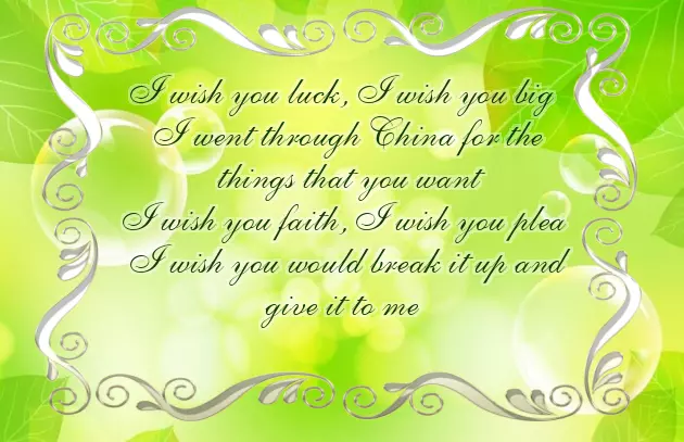 Wish Her Luck Wish Her Luck