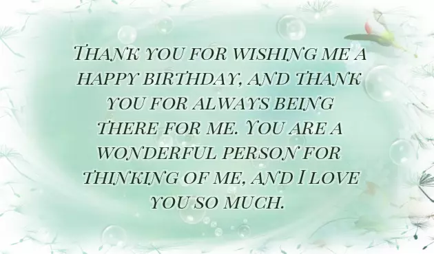 Thank You For Your Birthday Greetings And Wishes Thank You For Your Birthday Greetings And Wishes