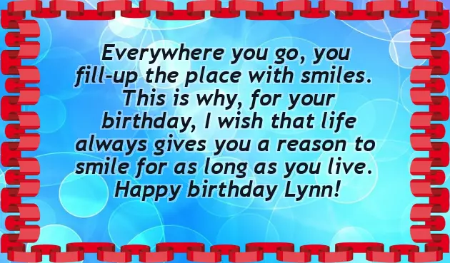 Happy Birthday Lynn Happy Birthday Lynn