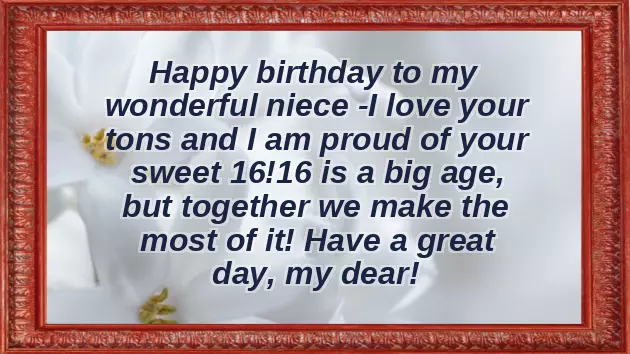 Sweet 16 Birthday Wishes Niece Sweet 16 Birthday Wishes Niece