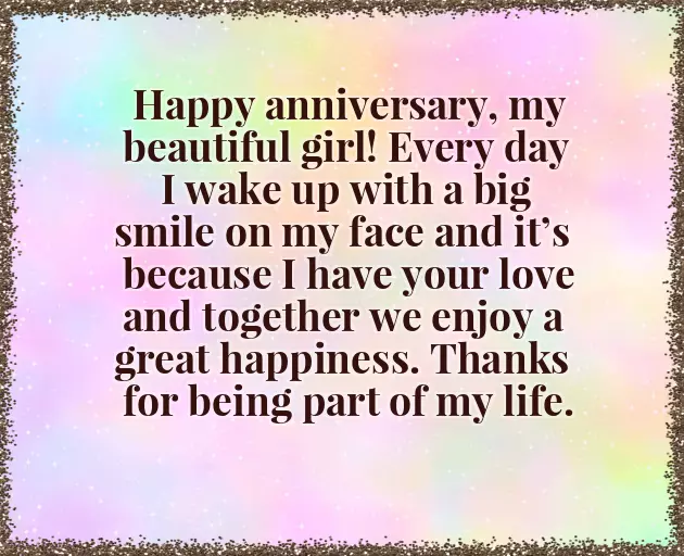 Happy Anniversary Wish To Girlfriend Happy Anniversary Wish To Girlfriend