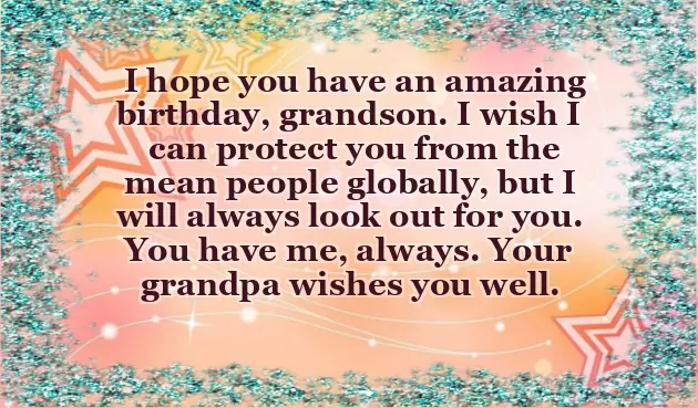 Message To Grandson Message To Grandson