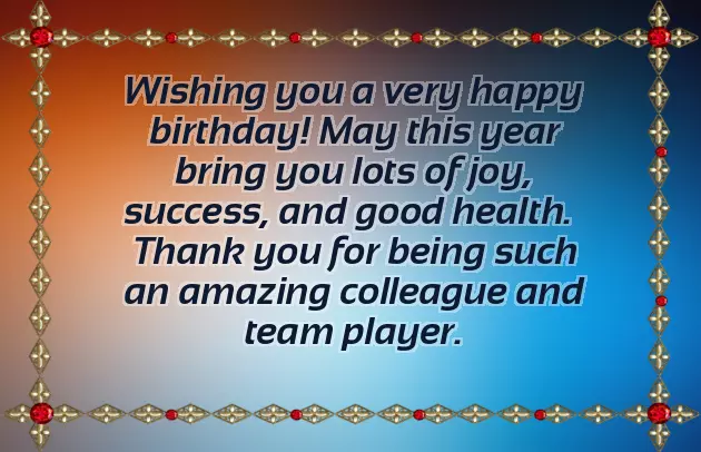 Coworker Birthday Wishes