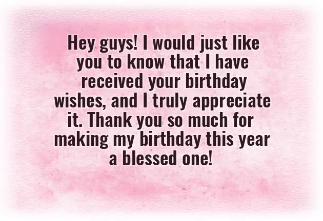 Thanks Guys For The Birthday Wishes Thanks Guys For The Birthday Wishes