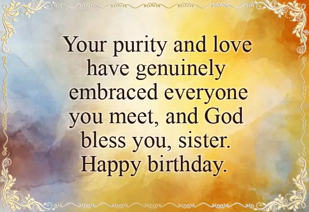 Happy Birthday Words For Sister