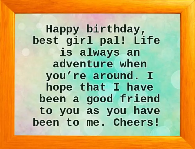 Birthday Wish To Friend Girl