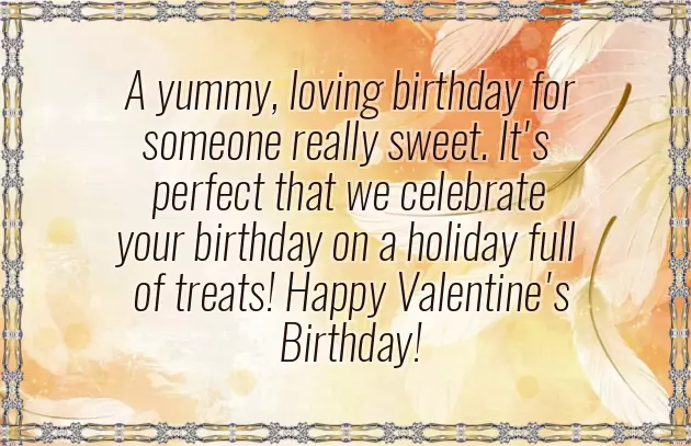 Happy Birthday To My Valentine Baby