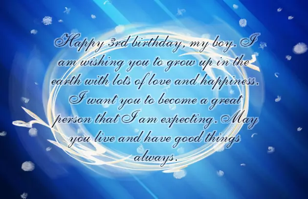 Happy 3Rd Birthday My Son Quotes