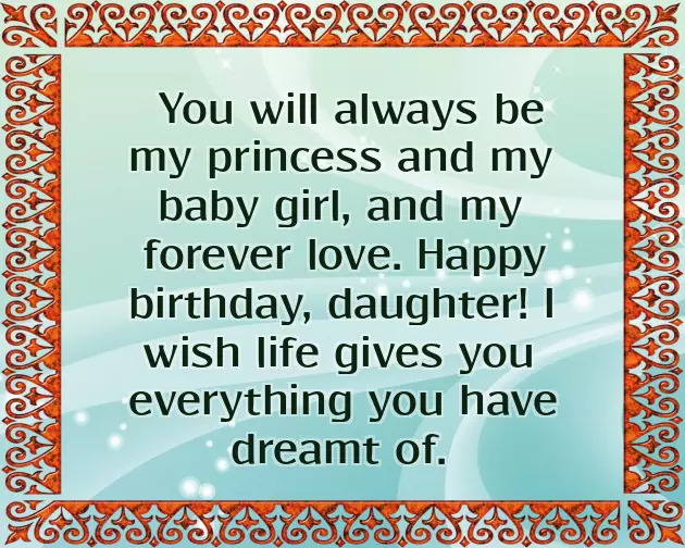 Greetings For A Daughter