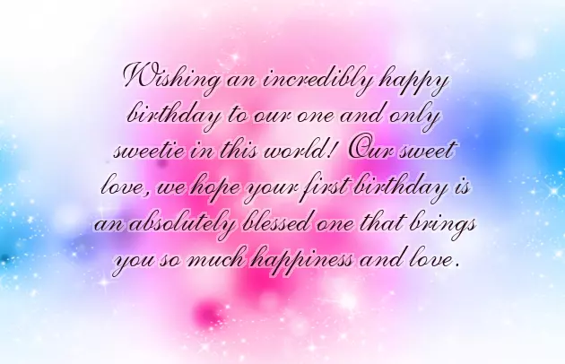 Happy Birthday Wishes For One Year Baby Girl Happy Birthday Wishes For One Year Baby Girl