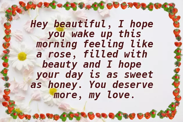 Good Morning Wish To Gf