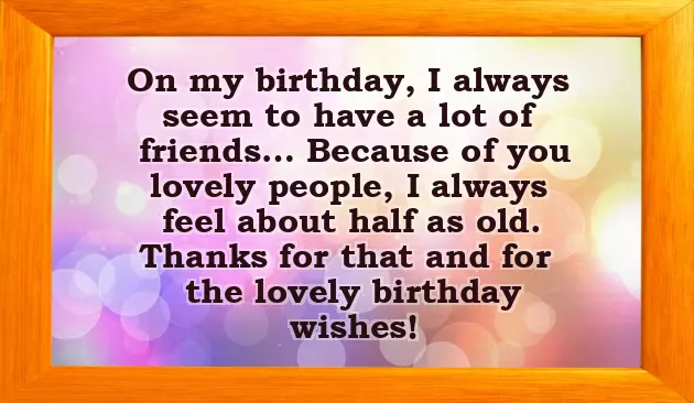 Birthday Thanks Words Birthday Thanks Words