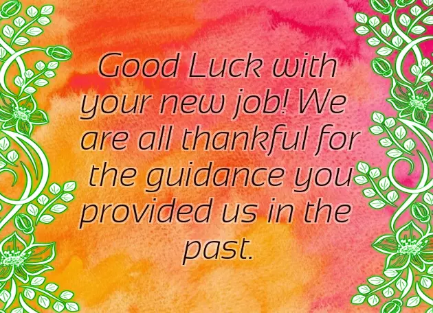 Congratulations For New Position For Boss