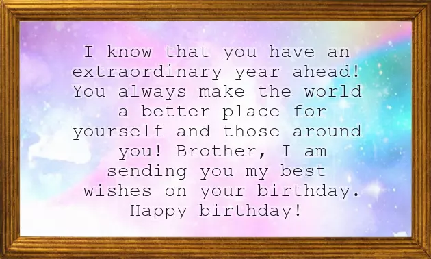 Good Words For Brother Birthday Good Words For Brother Birthday