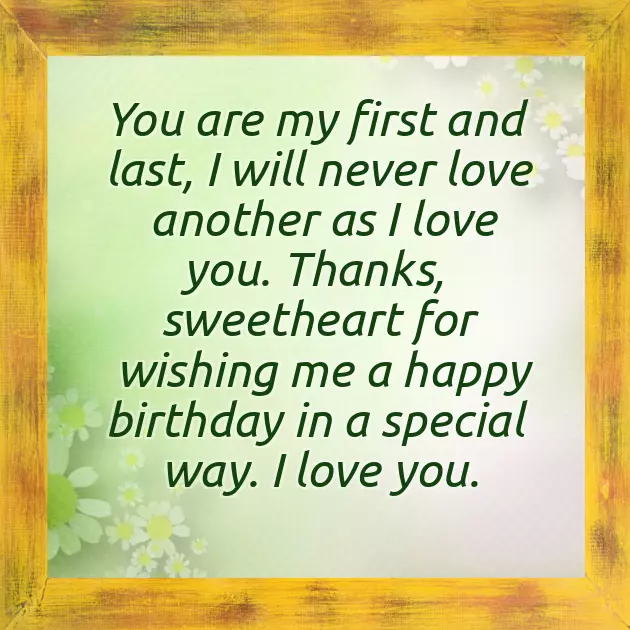 Thanking Girlfriend For Birthday Wishes Thanking Girlfriend For Birthday Wishes