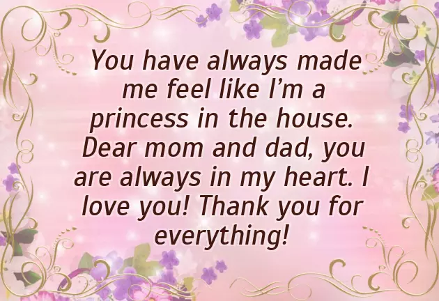 Best Wishes To Parents